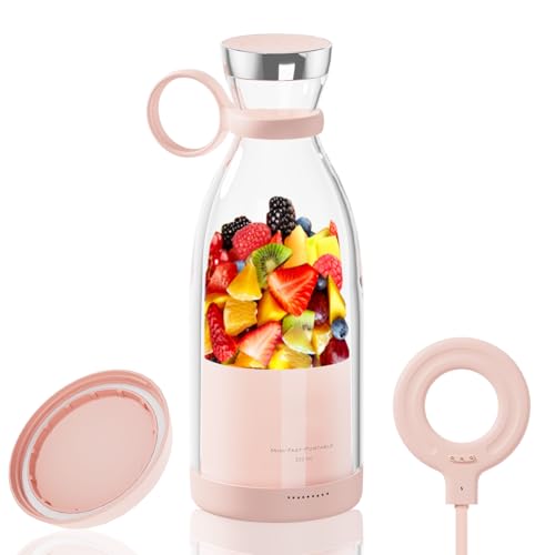 OTPEIR Portable Blender for Shakes and Smoothies with 11.83 Oz Travel Cup and Lid,Durable Stainless...