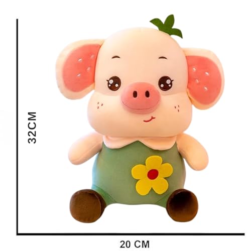 Image of ZEXSAZONE Toy Cute Pig Soft Toy Colored Huggable Bear | 32cm | Plushie Soft Toys for Kids | Plush Soft Toys for Baby Boys and Girls Kids - Teddy | Best Valentine Gift (Green)