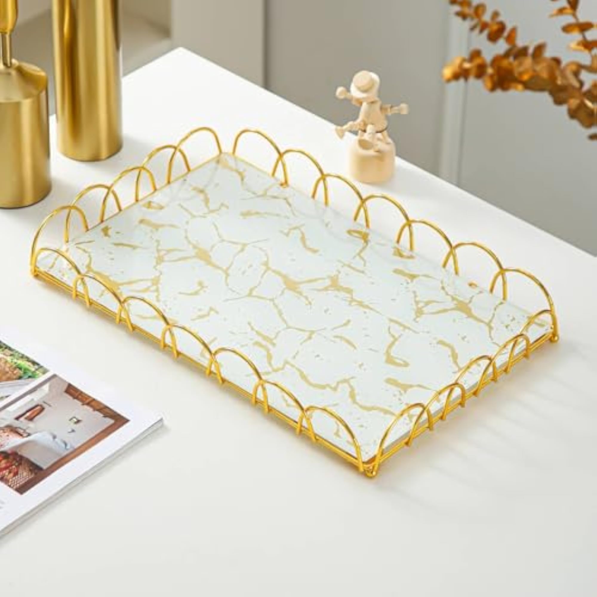 Arched Design Decorative Tray Set