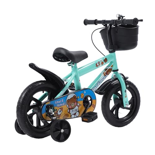 Bryxent Bicicleta para niños, 12 Pulgadas Bicicleta Entrenadora Bicicleta para Niños Ruedas con Ruedas auxiliares Bicicleta Deportiva Infantil con...
