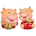 WINOMO 2Pcs della Mucca Figurine Giocattoli Animali Cake Toppers Cinese Anno 2021 Zodiaco Ricchezza Regalo Animale della Mascotte di Giocattoli per Bambini di Compleanno Regalo