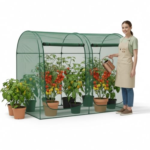 CLOCAL Crop Cages for Garden Plant: 8.2x4.1x6Ft Shade Cloth Plant Cage, Plant Netting Cover with Zipper, Raised Bed Cover, Plant Cover from Animal Wind-Resistant Garden Cage for Fruit Vegetable Flower by CLOCAL - Image 7