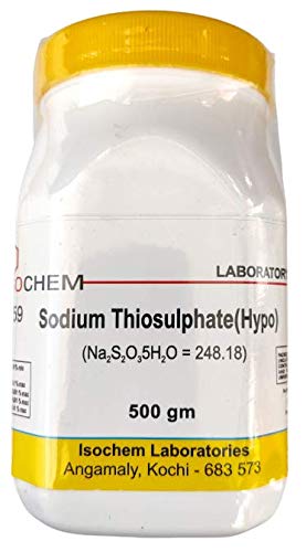 ISOCHEM Sodium Thiosulphate (HYPO) 500GM Assay 99% Min (B07JZ9FRL8) Amazon Price History, Amazon Price Tracker