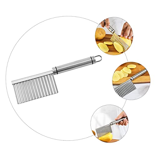 Cortador Ondulado para Papas de Acero Inoxidable Alipis miniatura 5