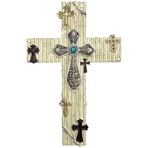 Top Brass Seven Cross Decorative Wall Sculpture Cover