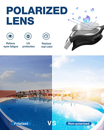 Image of ZIONOR Swim Goggles, Upgraded G1 Polarized Swimming Goggles Anti-Fog for Adult Men Women