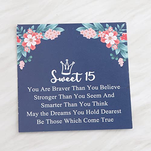 LQRI Sweet 15 Gifts Sweet 15 Jewelry Quinceanera Gift Princess Crown Bracelet Quince Jewelry 15th Birthday Gift (silver)3