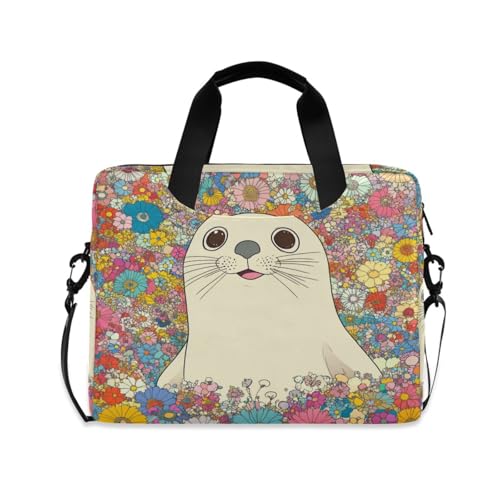 Maletín unisex para laptop 15.6 pulg, asas y correa miniatura 1
