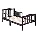 Bonnlo Toddler Bed for Boys & Girls, Dark Cherry