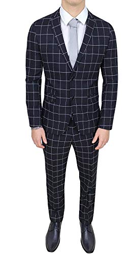 Evoga Abito Completo Uomo Invernale Blu Scuro