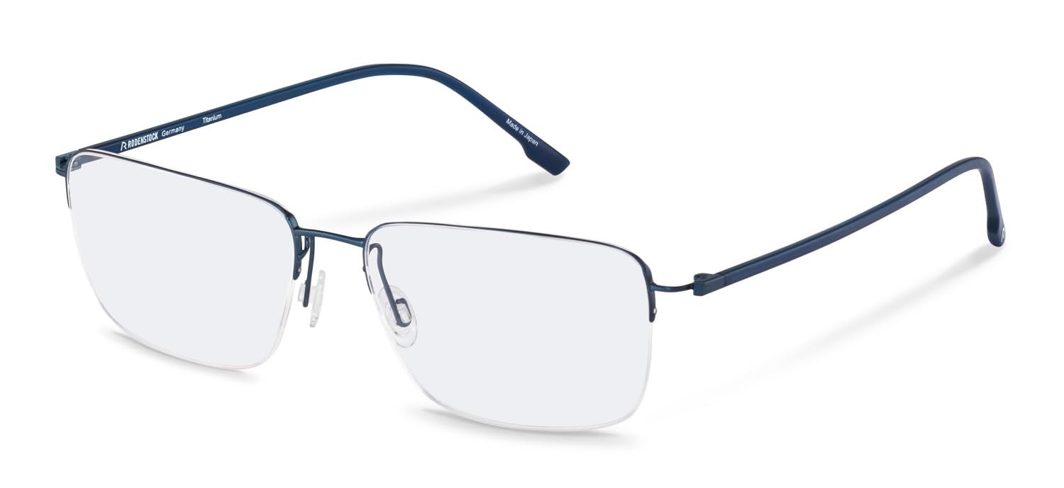 Rodenstock R7142 oprawki okularów na receptę, ciemnoniebieskie, 57