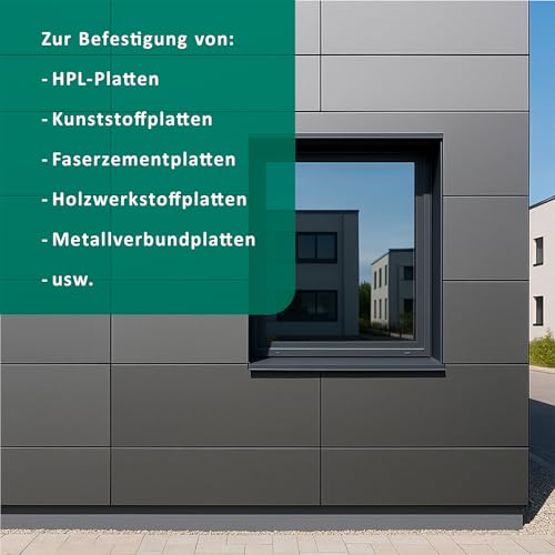 Vis de façade Trespo inox A2 durable et résistante à la corrosion TX20 DSM - 7