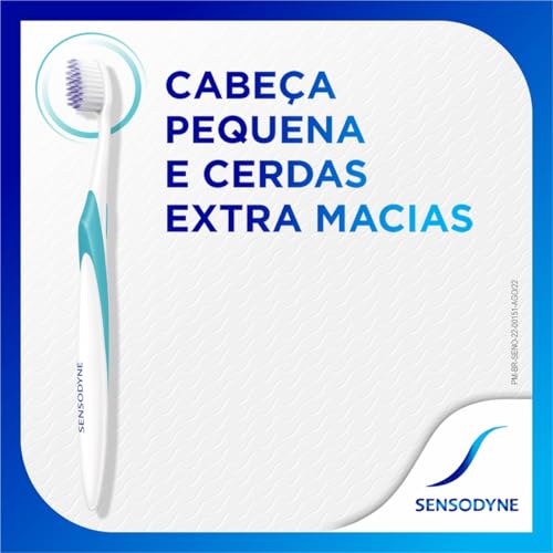 Sensodyne Limpeza Profunda Escova de Dente Extra Macia para Dentes Sensíveis - Kit com 2 unid.