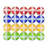 20 Palline Adesive per Bersaglio, Palline di Ricambio da 3,4 cm per Gioco Freccette Bambini, Set di 20 Pezzi in 4 Colori (Rosso, Blu, Verde, Giallo) per Giochi da Interno e Esterno