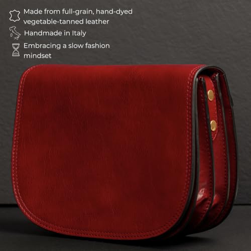 Image of Time Resistance Leather Cross Body Bag for Women Shoulder Bag Messenger Purse Gift Box Included