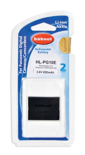 Hahnel HL-PG10E Li-ion Replacement Camera Battery for Panasonic DMW-BCG10E Compatible with Lumix TZ8 TZ10 TZ18 TZ20