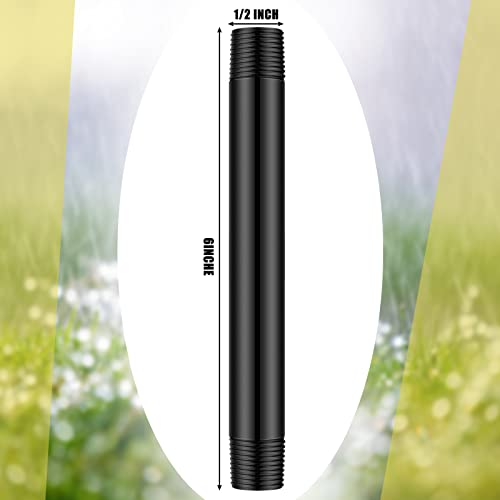 Yaomiao 5 Pcs Sprinkler Head Pipe Riser Extension 1/2 Inch Mpt Pvc Double Male Pipe Thread Sprinkler Riser For Lawn Irrigation System Automatic Irrigation Connector Raised Pipe (6 Inch) #TOP1
