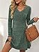AUTOMET Womens Sweater Dresses 2026 Winter Long Sleeve Fall Fashion Outfits V Neck A-Line Flowy Mini Cute Casual Dress Comfy Work Spring Clothes Green XL