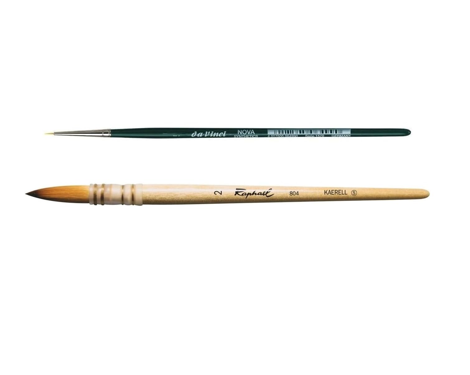 Pinceau Aquarelle Raphael Petit Gris - Monte Sur Plume - Serie 803 No.0/3 + Mini Da Vinci