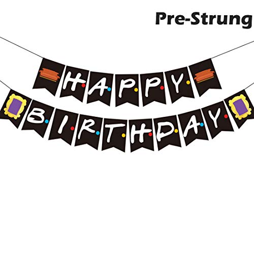 Friends Tv Show Birthday Banner Friends Theme Happy Birthday Party Supplies The One Where Decoration Photo Photo Booth Props Buy Online In India At Desertcart In Productid
