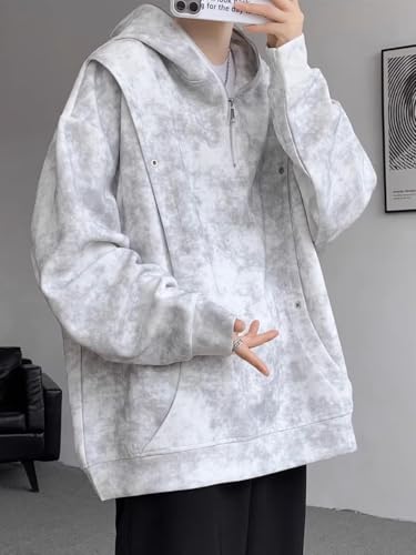 Men's Tie-Dye Hoodie Loose Fit Sports Style Spring Autumn4