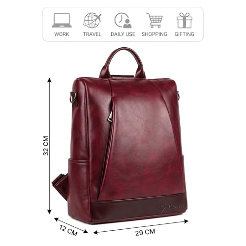 Image of VISMIINTREND Backpack Bags for Women | Rakhi Gift for Sister | Vegan Leather Laptop Bag for Women Office, Backpack for College, Daily Travel Bagpack - Rakshabandhan Gift For Sister