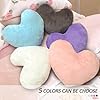 ODIWEN Cojín de Peluche en Forma de Corazón, Cojín Decorativo de Sofá de Felpa, Almohada de Amor, Decoración de Sofá (Blanco) #5