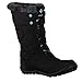 Columbia Girl's Youth Minx™ MID II Waterproof Omni-Heat™ Boot, Black, Iceberg, 1 M US Little Kid