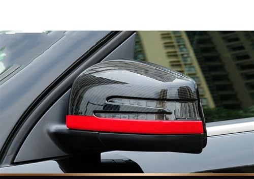 Coque rétroviseur carbone rouge haut de gamme pour Benz - 2