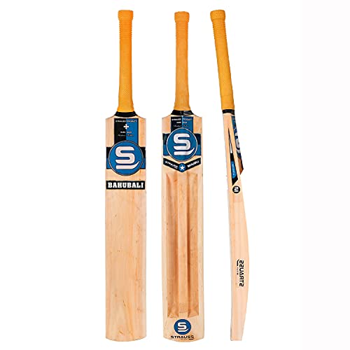 Strauss Kashmir Willow Double Blade Bahubali Cricket Bat, (with Coating