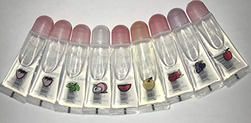 9 Assorted Fruit Flavor Honey Crystal Gloss with vitamin E
