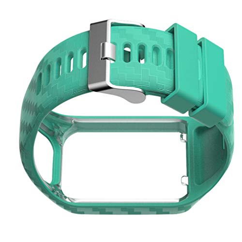 UKCOCO Compatível com Pulseira de Silicone Tomtom 2 3 Pulseira de Pulseira de Grão Esculpida para Ho