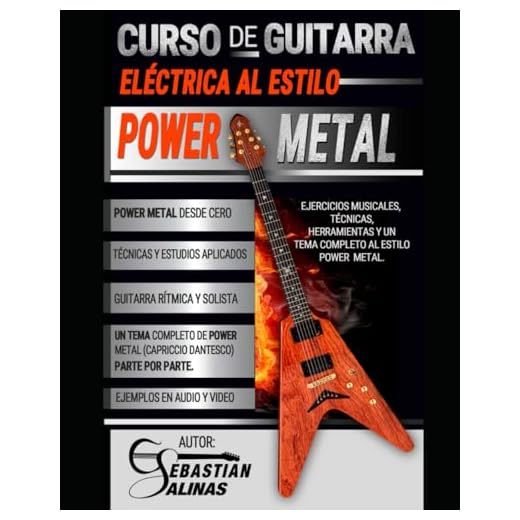 Curso de guitarra eléctrica al estilo Power Metal: Ejercicios musicales, técnicas, herramientas y un tema completo al estilo Power Metal (ESTILOS DE GUITARRA ELÉCTRICA)