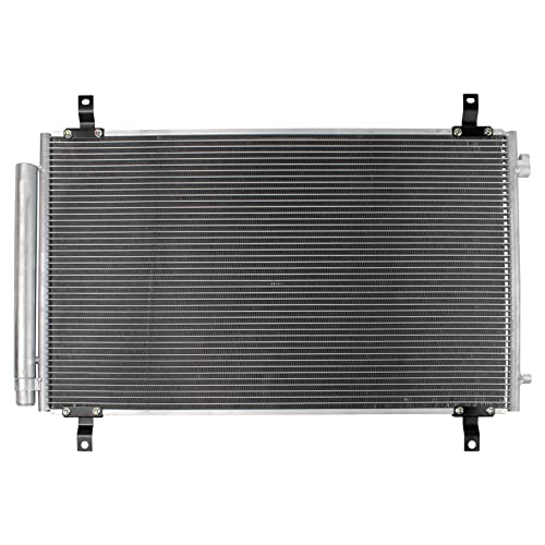 Image of TRQ A /C Condenser and Receiver Drier Assembly Compatible with 2014-2020 Acura MDX 2016-2022 Honda Pilot 2017-2023 Ridgeline