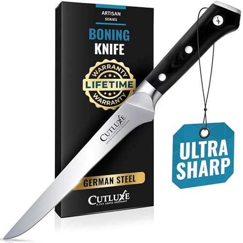 Cutluxe Boning & Fillet Knife – 6' Deboning Knife, Perfect for Meat Trimming