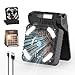 Produktbild Smiling Shark Camping Ventilator LED, 6000mAh USB Aufladbar Tragbar Zelt Ventilator light 4 Speeds & 3 Timer 90° Faltbare Kabellos Solar LED Camping Fan with Power Bank für Reisen Fishing Wandern