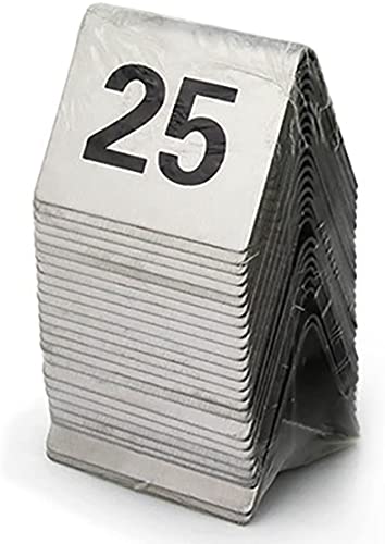 Numéros de table 1-25 acier inoxydable pour repère de table de restaurant - 2