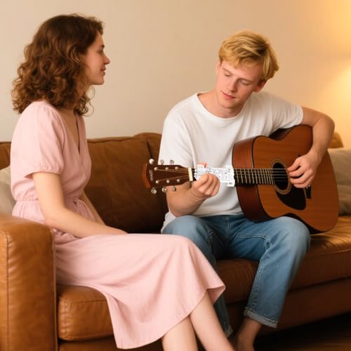 Structure compacte et jeu avec instructions interactives pour outil d'accord de guitare - 4