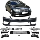 Einbauposition: vorne DM Autoteile 2524 Mercedes S-Klasse W221 Front Stoßstange ohne PDC+ Tagfahrlicht + Zubehör kompatibel für S65 AMG
