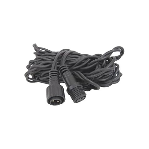 lyyt Outdoor String Light Extension Cable, Black Cover
