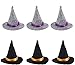 10pcs Halloween Mini Witch Hats Wine Bottle Toppers Wine Bottle Caps Party Table Decorations