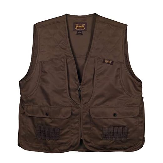 Gamehide Upland And Dove Lightweight Hunting Vest (Dark Brown, Large)