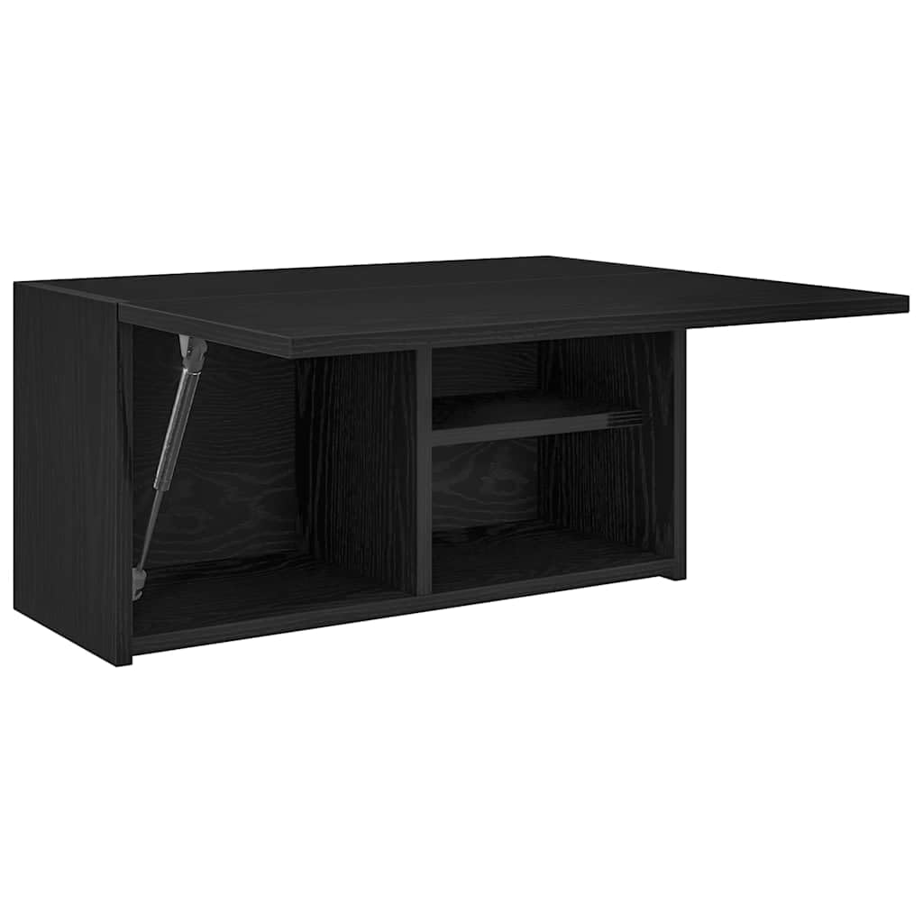 Floating Wall Cabinet, Modern Wood-Grain Wall-Mounted Storage Unit, Hanging Shelf Cabinet for Bathroom, Kitchen and Living Room (60 x 25 x 30 cm)