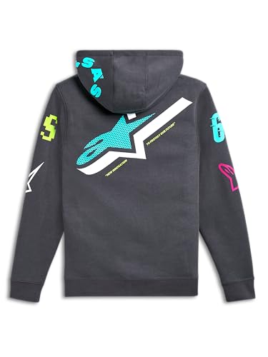 Sweatshirt à capuche homme Alpinestars Variegate pull casual noir - 7