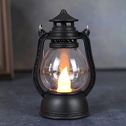 Christmas Kerosene Hand-held Lamps, Christmas LED Night Light Decorative, Vintage Lantern Handheld Kerosene Lamp Camping Lights, LED Night Light Home Party Decor for Christmas Tree Garden Patio Deck