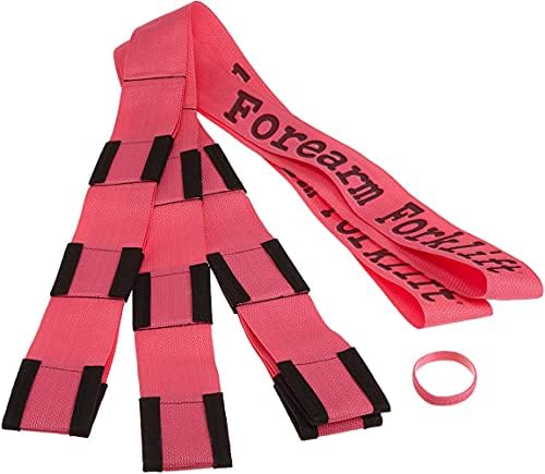 Forearm Forklift 2-Person Lifting and Moving Straps; Lift, Move and Carry Furniture, Appliances, Mattresses or Any Item up to 800 lbs. Safely and Easily Like a Pro, Hot Pink