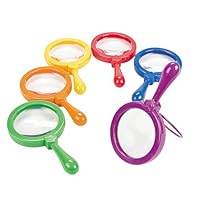 Learning Resources LER2774 Jumbo Magnifiers, Exploration Play, Set of 6 Magnifiers, Ages 3+