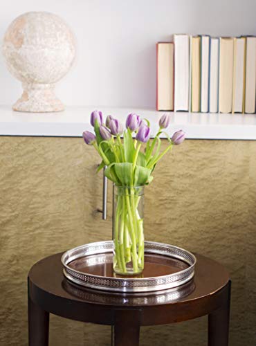 kabloom prime next day delivery - fall collection - bouquet of fresh purple tulips with vase gift for birthday anniversary get well easter valentine mothers day fresh flowers