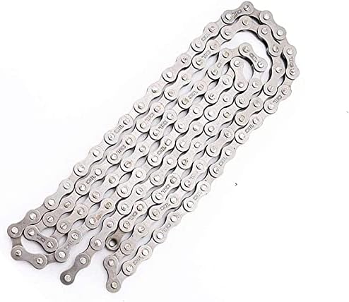 ECHG 6/7/8-Speed Bicycle Chain, 116 Links Steel High Strength Bike Derailleur Chain for 6/7/8-Gear Road Mountain Bicycle (4.9ft)
