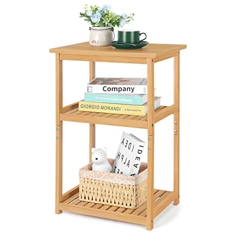 UOMIO Bamboo 3-Tier Side Table Cover